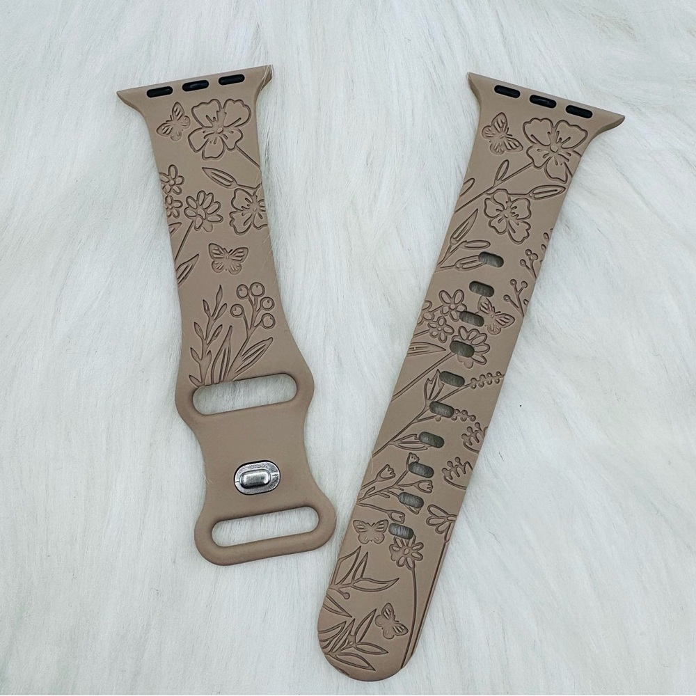 New Tan Khaki Watch Band For Apple Watch Series  38mm / 40mm / 41mm